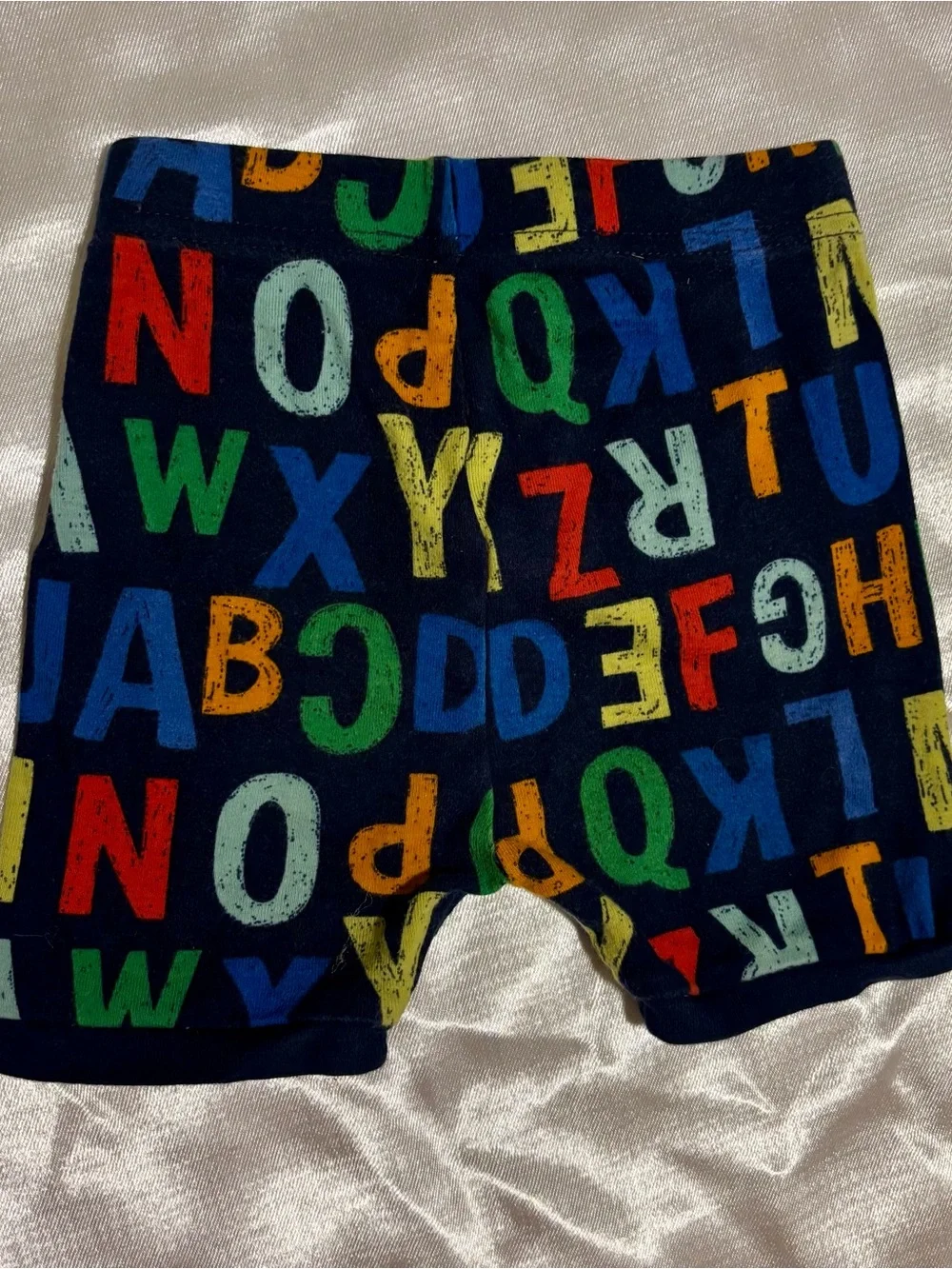 Old Navy Navy Shorts with Multicolor Alphabet